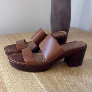 MADEWELL Brown Women's Block Heel Sandals